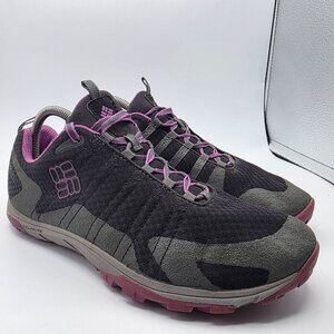 Columbia Conspiracy Vapor Womens Size 10 Gray Purple Trail Hiking Shoes Casual